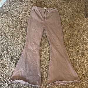 bohme Dusty Mauve Straight-Leg Jeans
